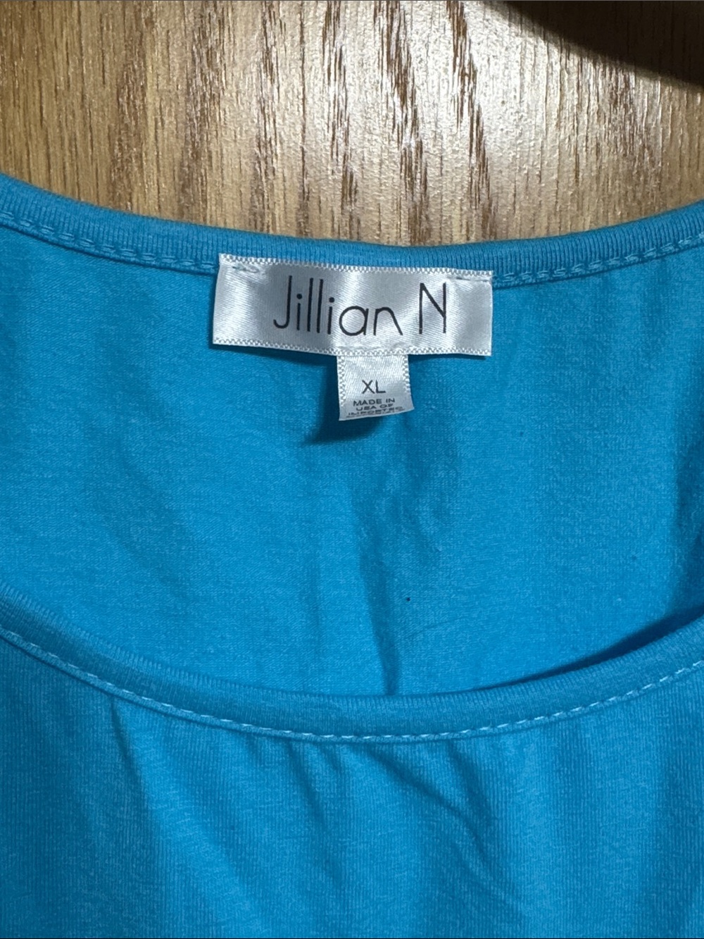 Women’s Sleeveless Tank Top - Bright Turquoise by Jillian N - Picture 2 of 4